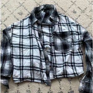 Forever 21 cropped flannel